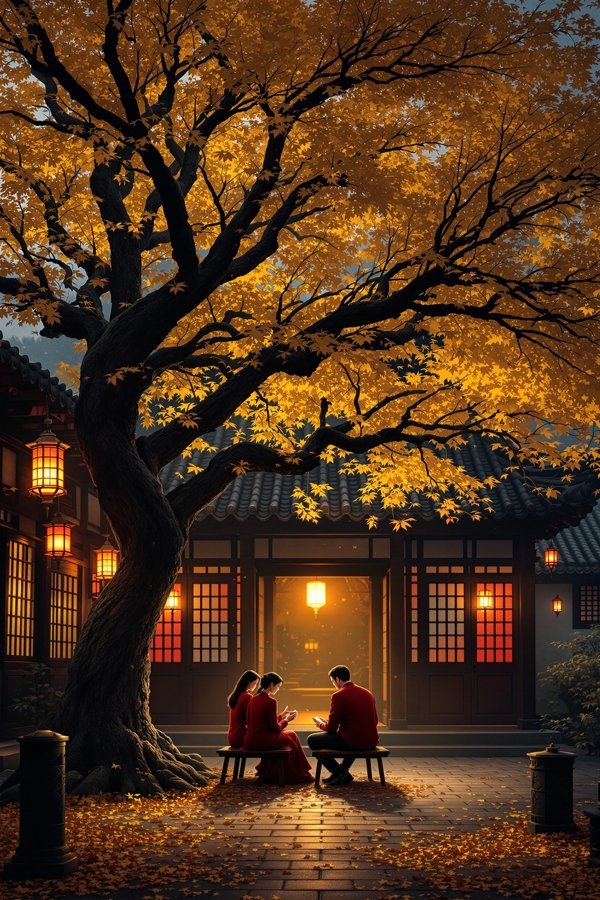 电影《故园春秋》海报，1992年，家庭、剧情